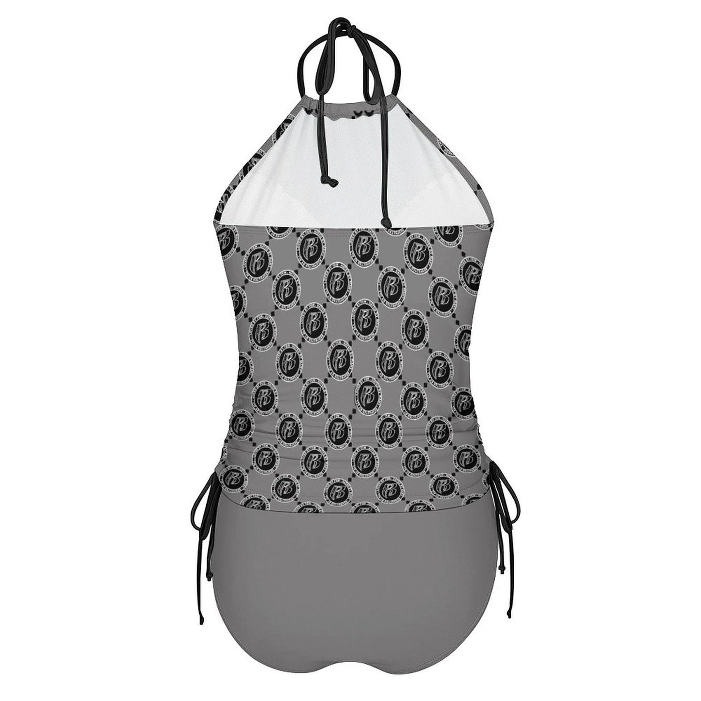 RR Two Piece Halter Swimsuit RR Coin Gry