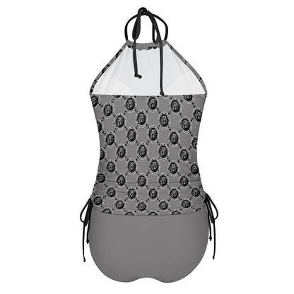 RR Two Piece Halter Swimsuit RR Coin Gry