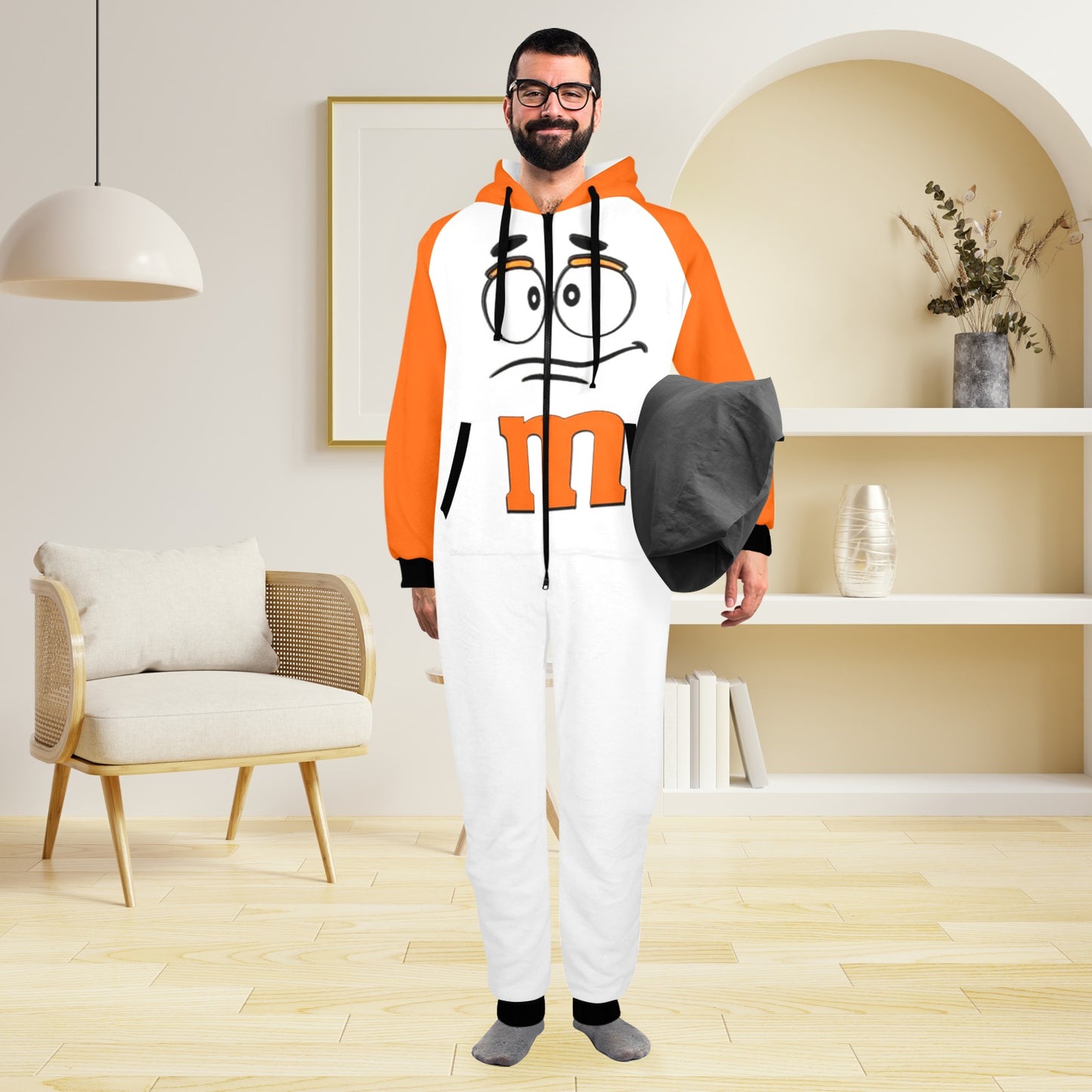 M&M Unisex Onesie Orange