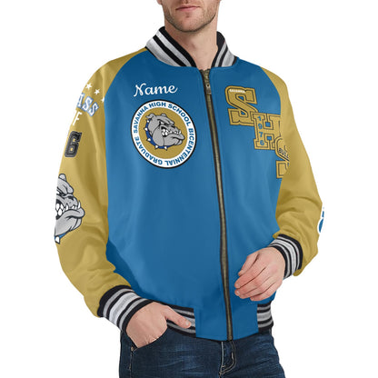 Savanna Bulldogs Varsity Style Printed Jacket