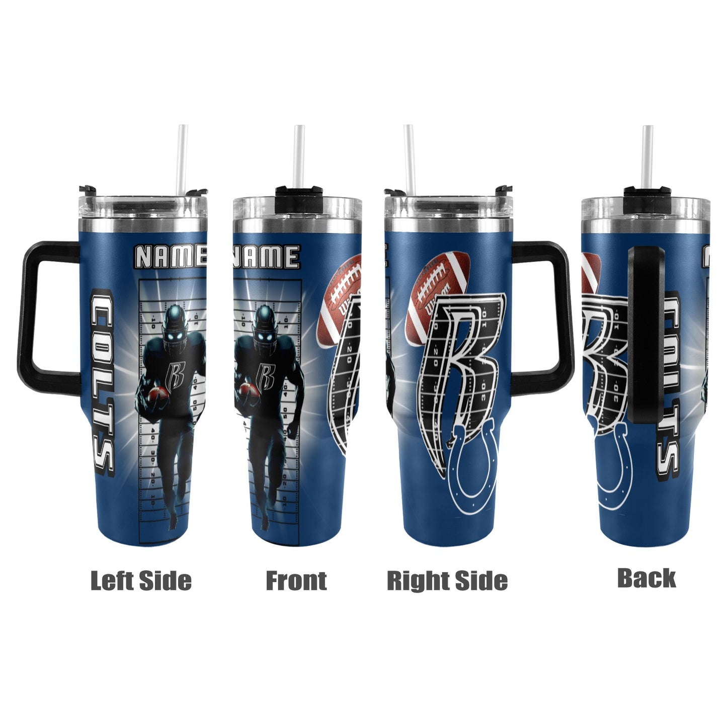 RR COLTS 40OZ STAINLESS STEEL TUMBLER 2025