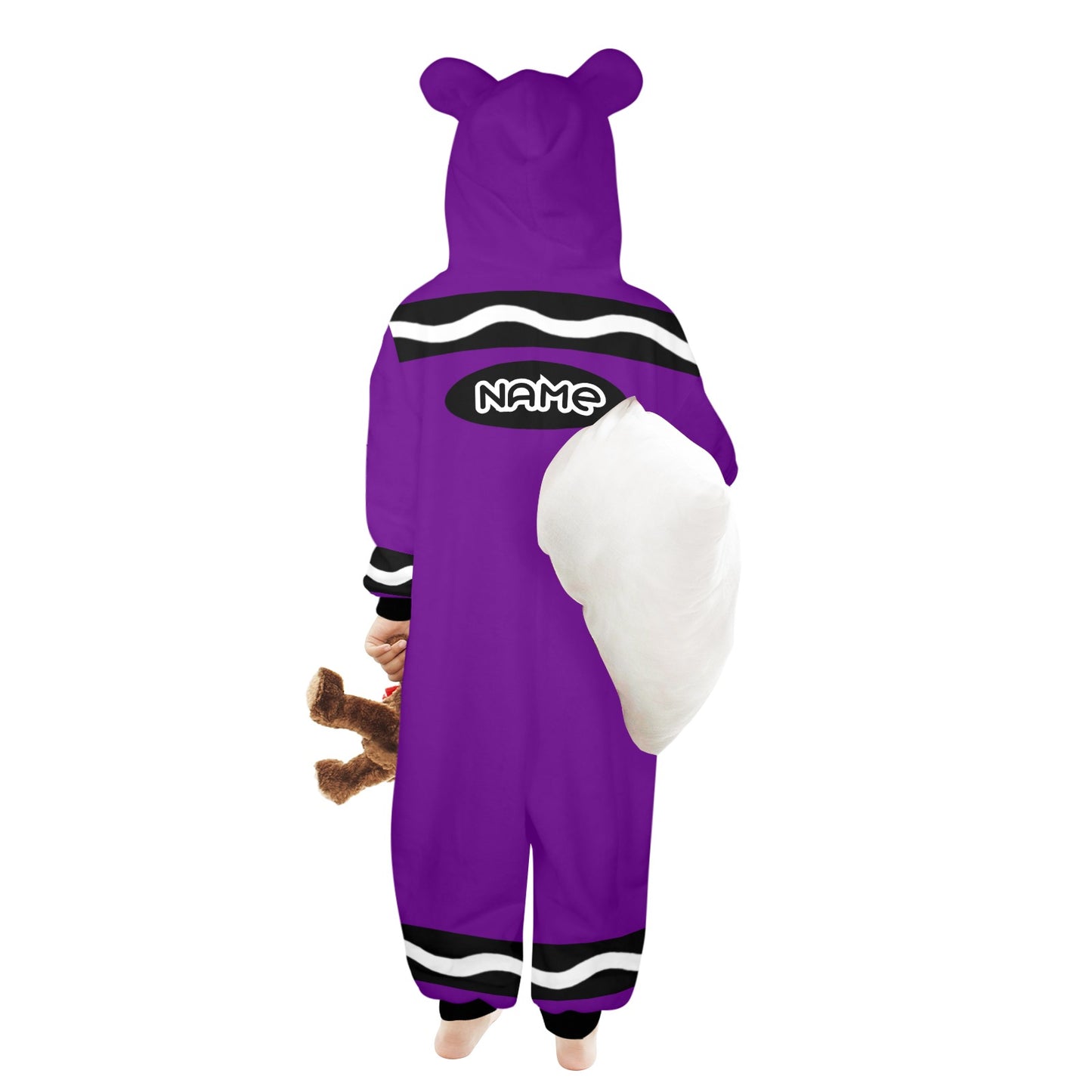 Kids Crayon Onesie Purple