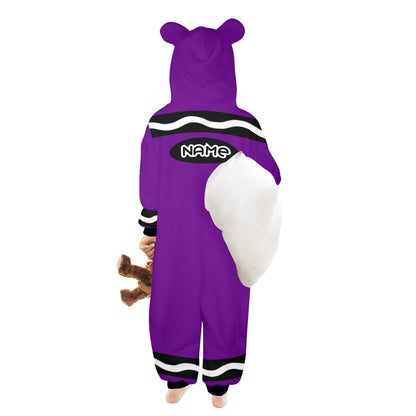 Kids Crayon Onesie Purple