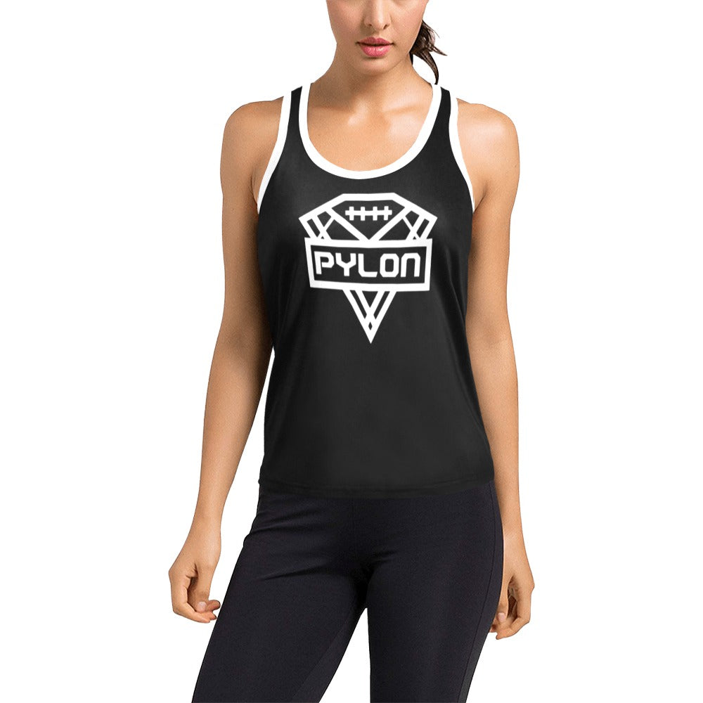 Pylon Women's Racerback Tank Blk