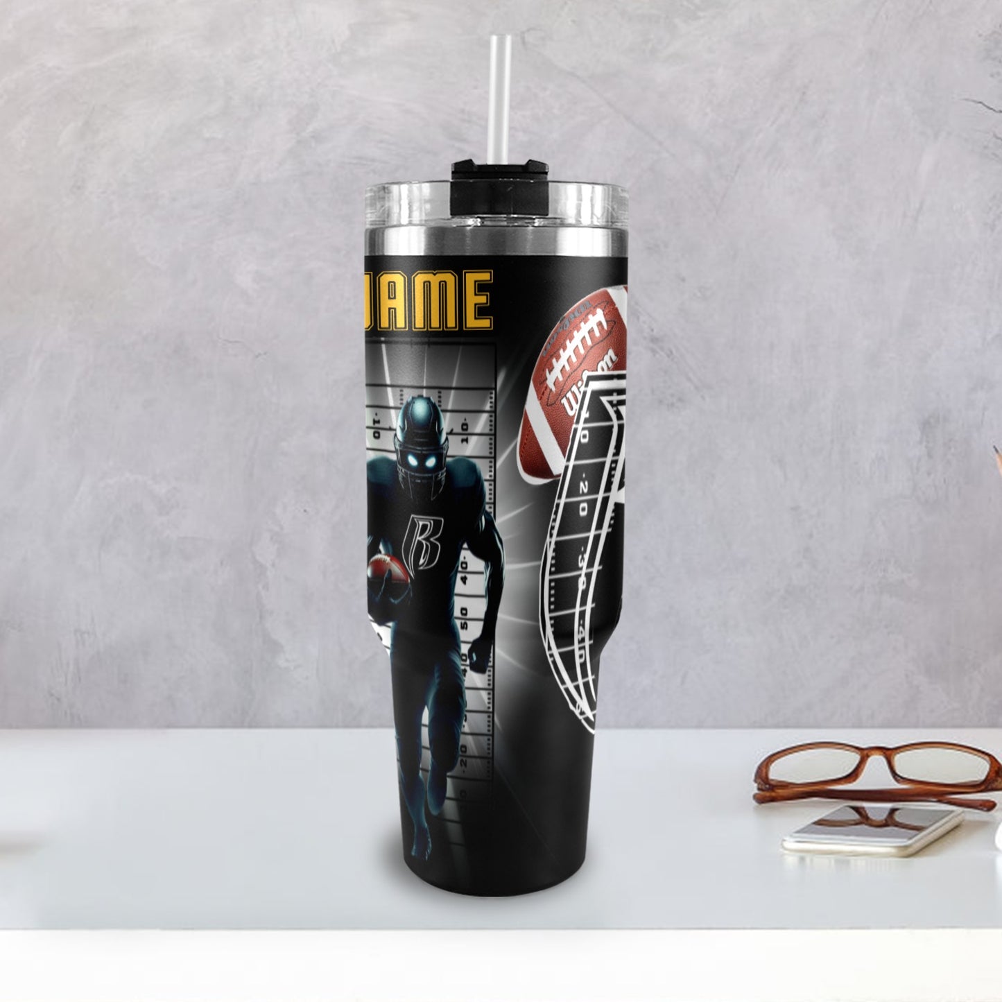 RR STEELERS 40OZ STAINLESS STEEL TUMBLER 2025