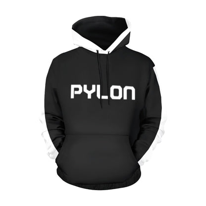 Pylon Printed Hoodie Blk