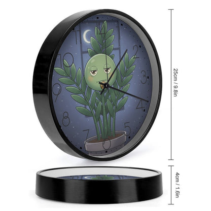 Plant Love 10x10 Wall Clock - ZZ Plant