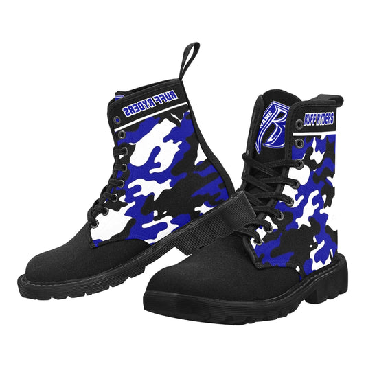 Canvas Boots Blue Camo
