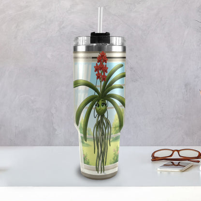 Plant Love Vanda Orchid 40oz Stainless Steel Tumbler