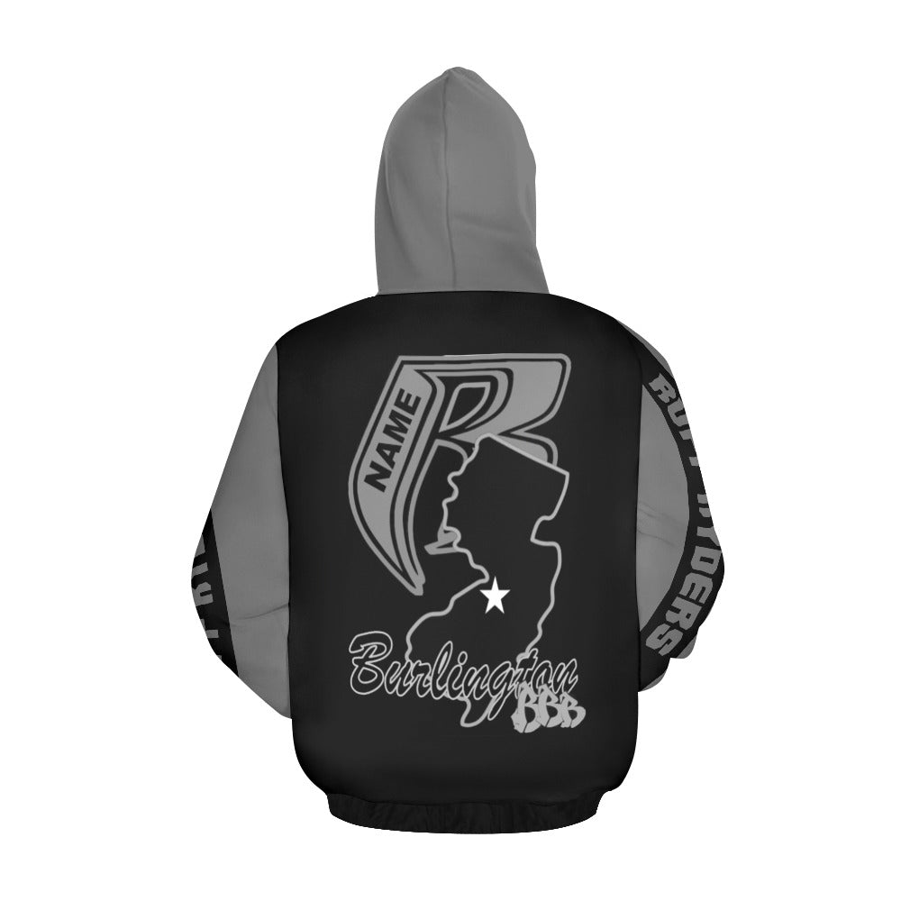 BBB Big Bad Burlington State Hoodie Gry