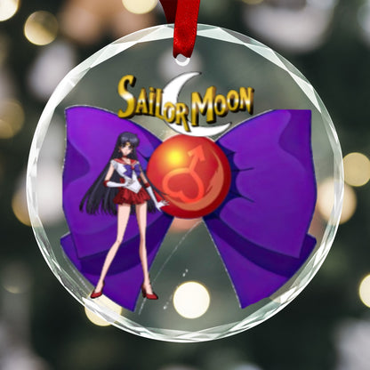 Sailor Moon Round Crystal Ornament - Sailor Mars