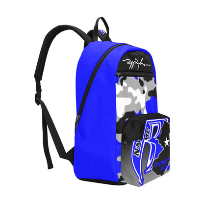 Central JerZ Large Capacity Travel Backpack Blue