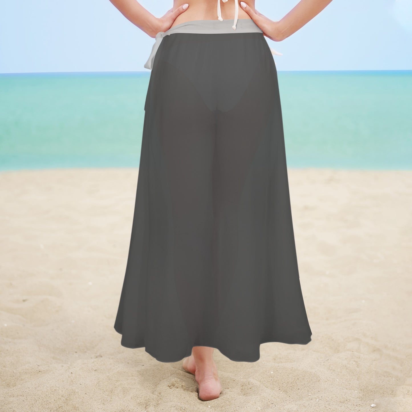 RR Long Side Knot Cover-Up Blk/Gry