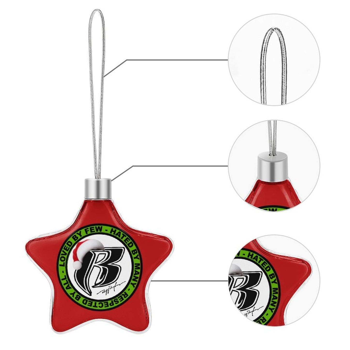 RR Christmas Hanging Star  - Multi Colored