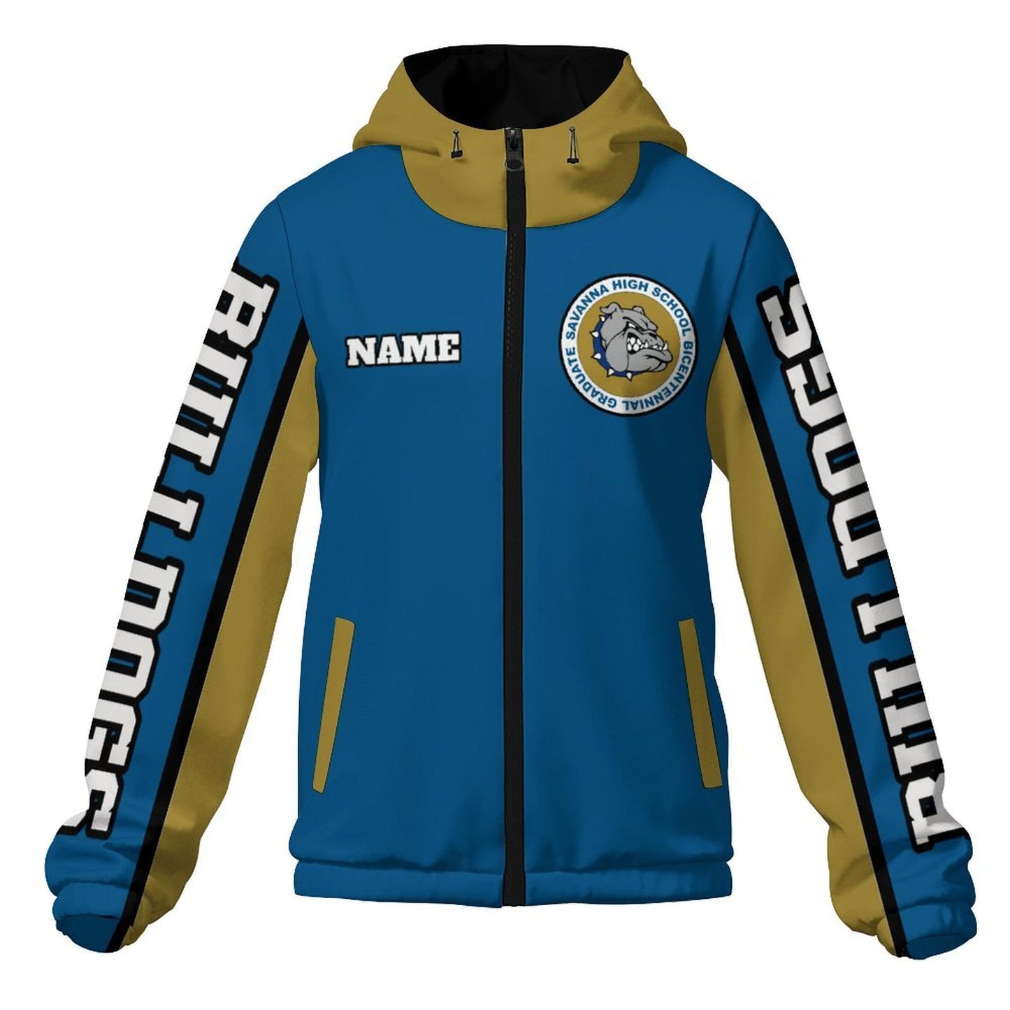 Savannah Bulldogs Hooded Windbreaker Jacket