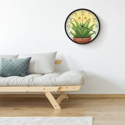 Plant Love 10x10 Wall Clock - Aloe