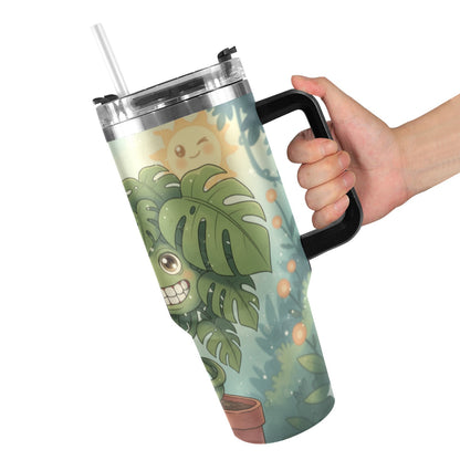 Plant Love Monstera 40oz Stainless Steel Tumbler