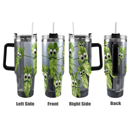 Plant Love Philodendron Palacio Verde 40oz Stainless Steel Tumbler