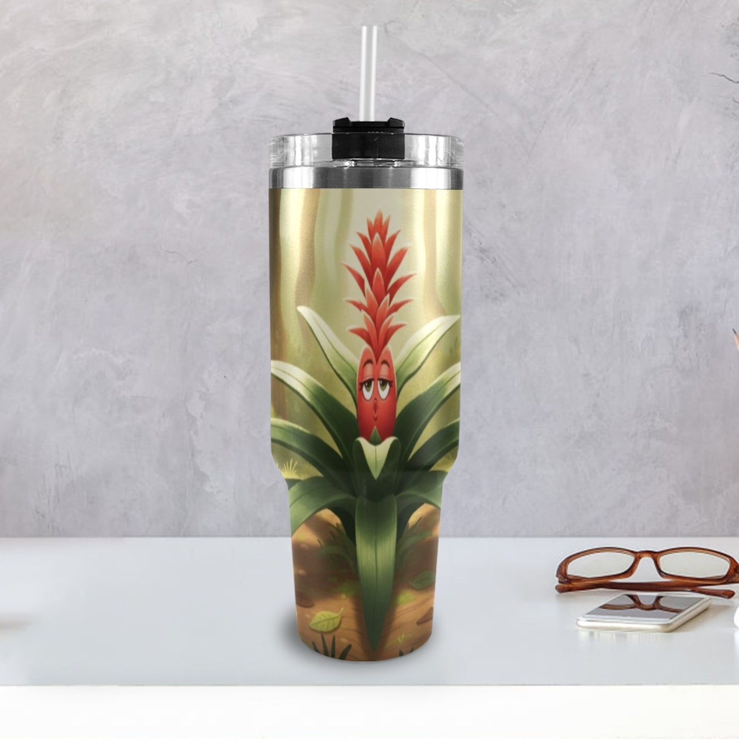 Plant Love Bromeliad 40oz Stainless Steel Tumbler