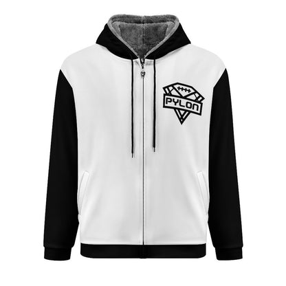 Pylon Double Layer Zippered Fleece Hoodie