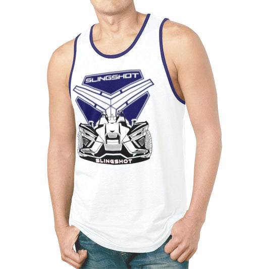 3>2 Mens Tank Blue