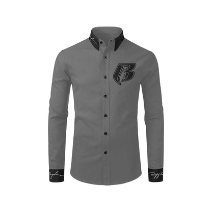 RR Long Sleeve Dress Shirt Gry/Blk