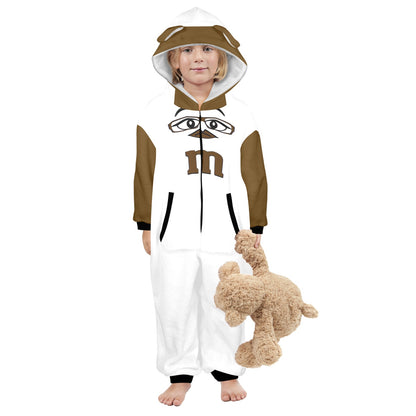 Kids M&M Onesie Brown