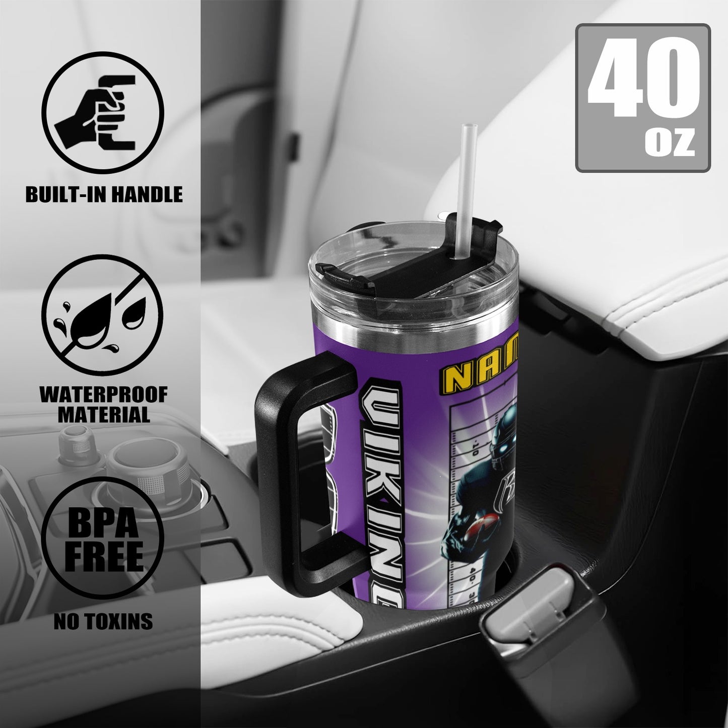 RR VIKINGS 40OZ STAINLESS STEEL TUMBLER 2025