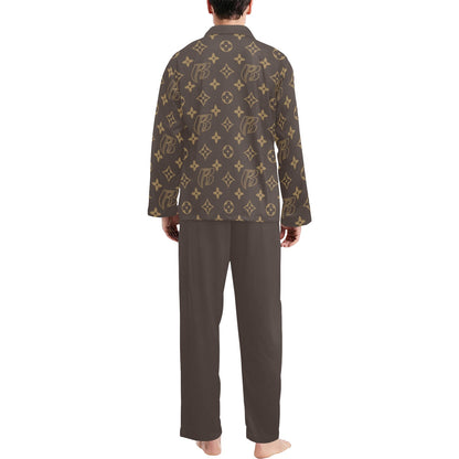 RR Christmas Pajamas -Mens Brn RR Louis