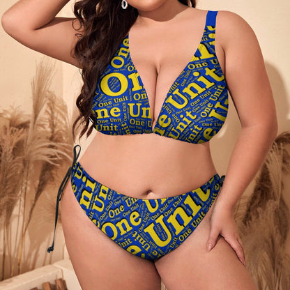 One Unit Plus Sized Bikini Halter 1