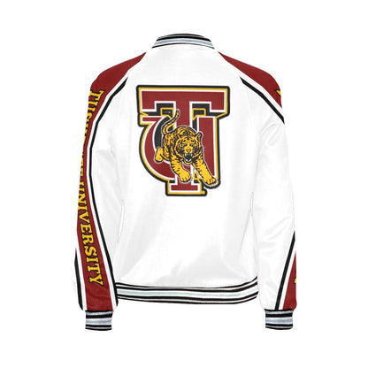 Tuskegee Womens Varsity Jacket White