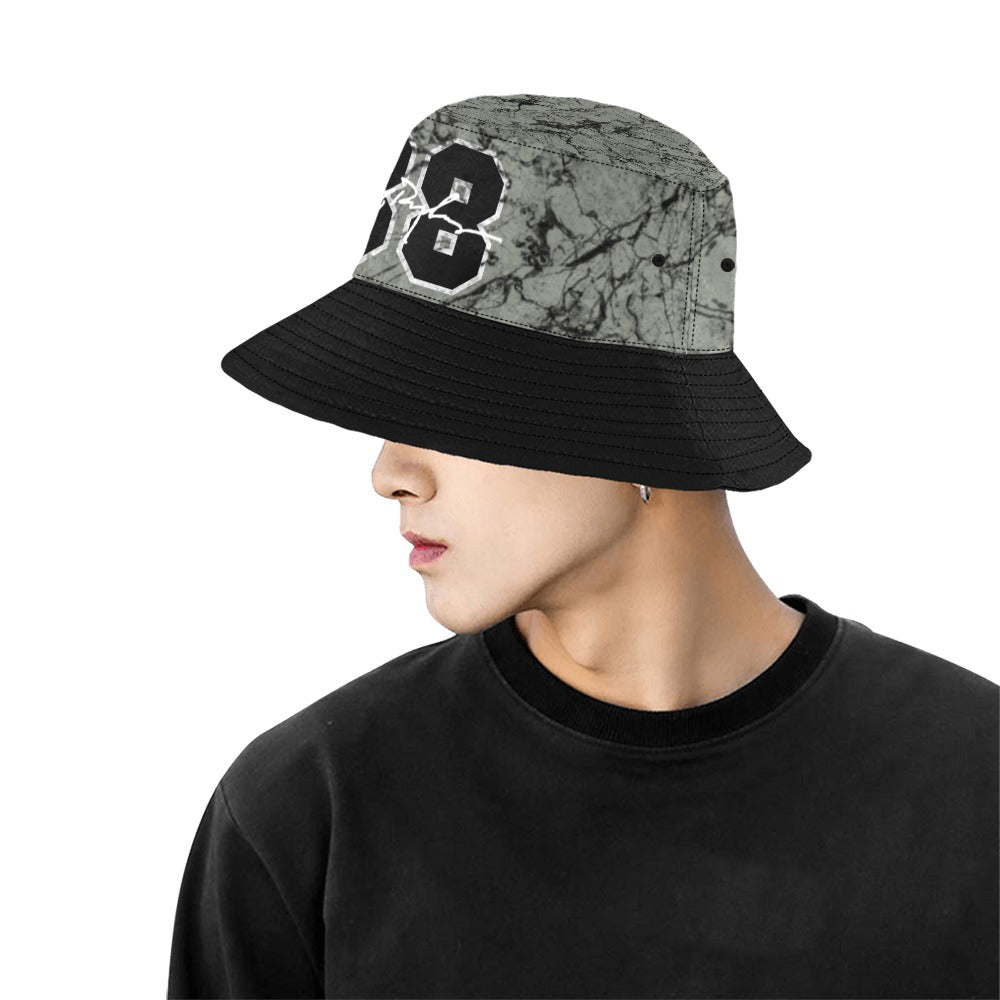 RR Bucket Hat Stonewash Gry