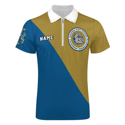 Savannah Bulldogs Short-Sleeve Zip Polo Shirt