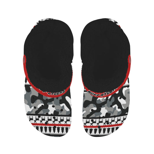 RR Christmas Fleece Lined Foam Clogs - Camo/Rd