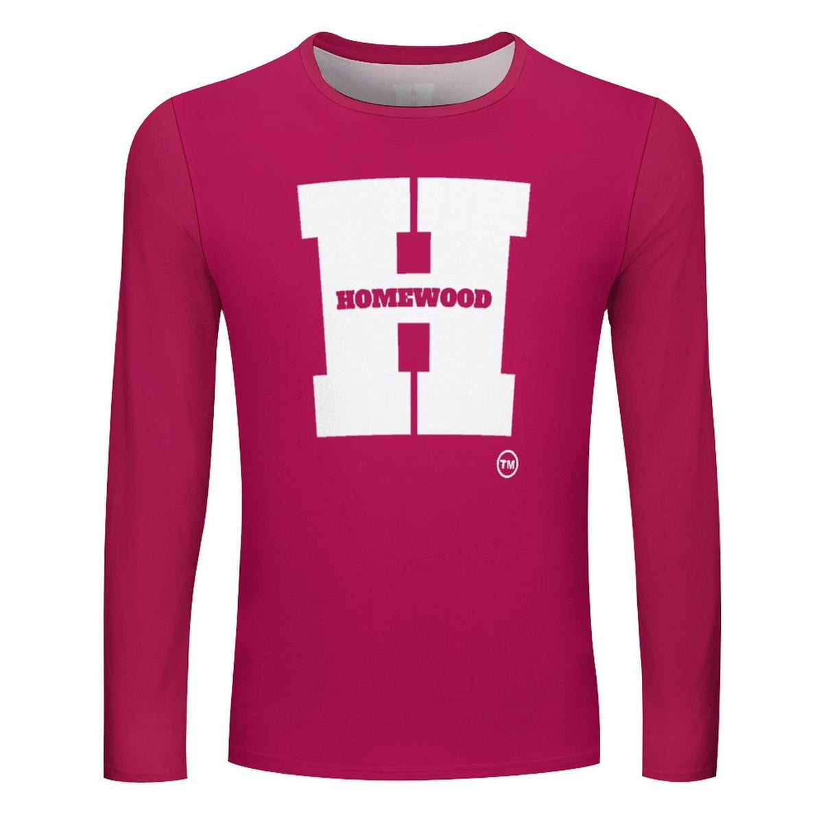 Homewood H Long Sleeve Pnk/Wht