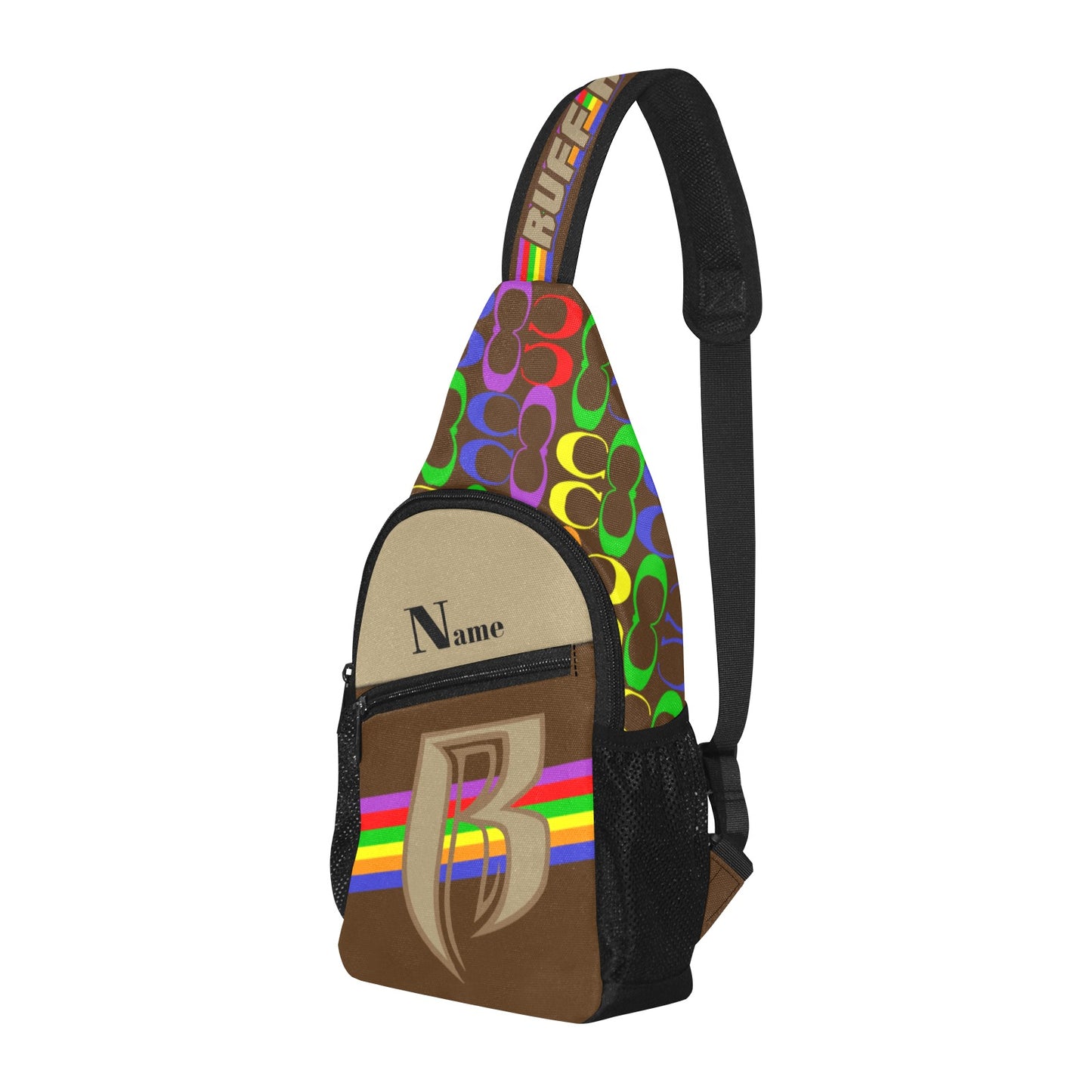 RR Crossbody Bag c0ach All Over Print Chest Bag (Model 1719)