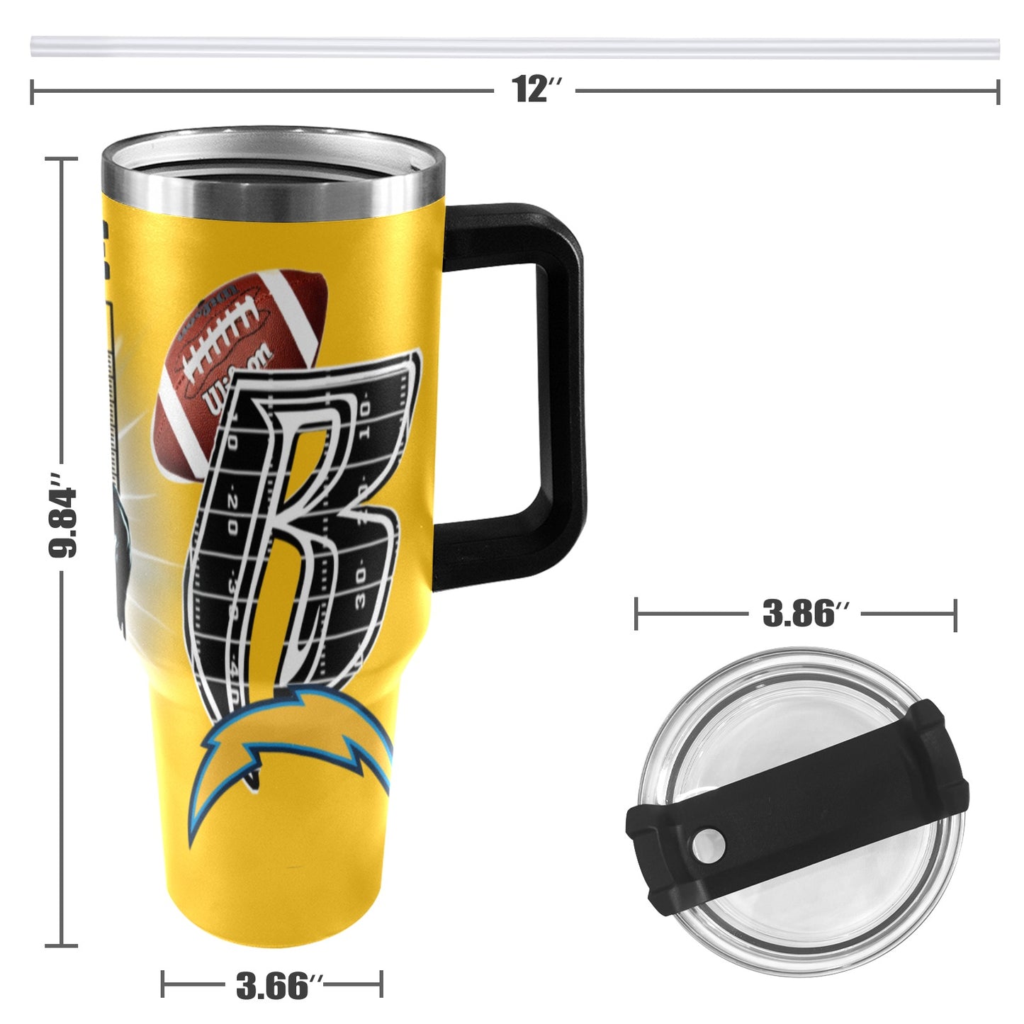 RR CHARGERS 40OZ STAINLESS STEEL TUMBLER 2025