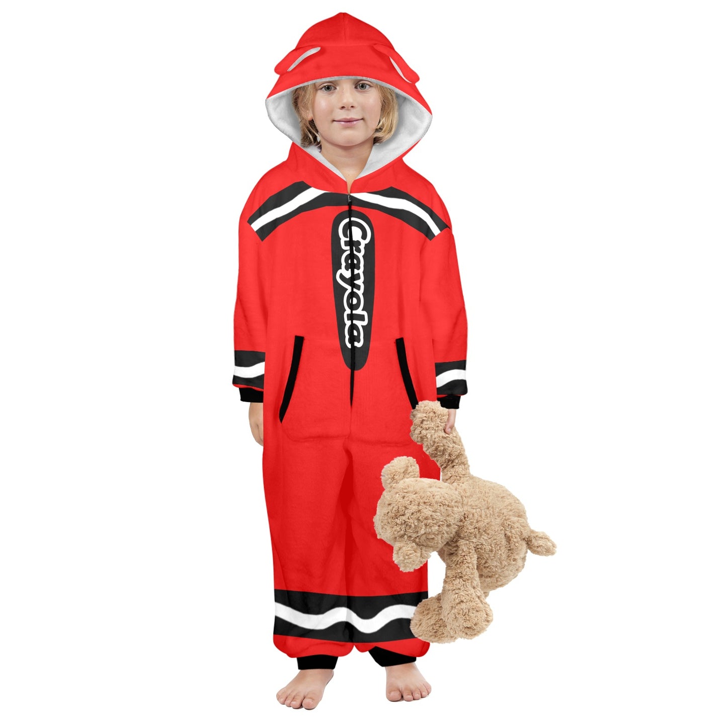 Kids Crayon Onesie Red