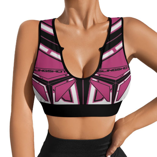 3>2 Sexy Spandex Crop Top Pink