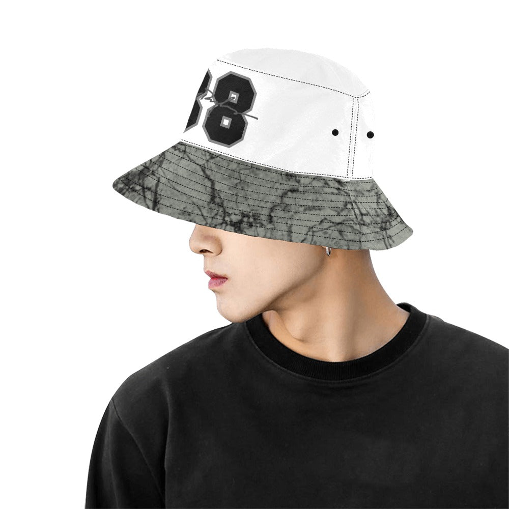 RR Bucket Hat Stonewash Wht