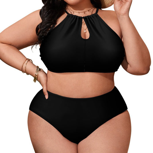 CMR Two-piece Plus Sized Keyhole Swimsuit