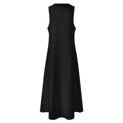 CMR Sleeveless Long Flowy Dress