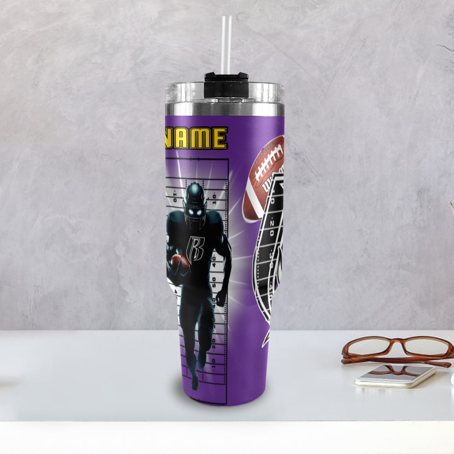 RR VIKINGS 40OZ STAINLESS STEEL TUMBLER 2025