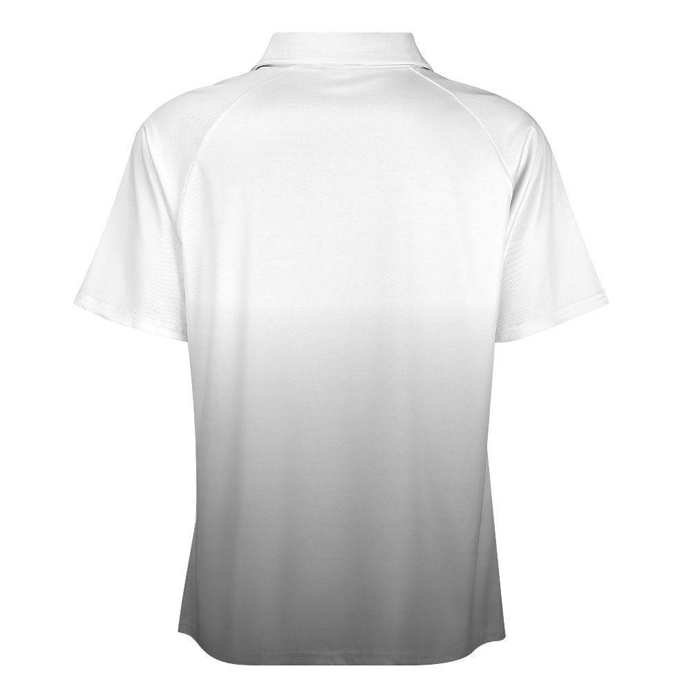 3>2 Mens Zippered Short Sleeve Polo White