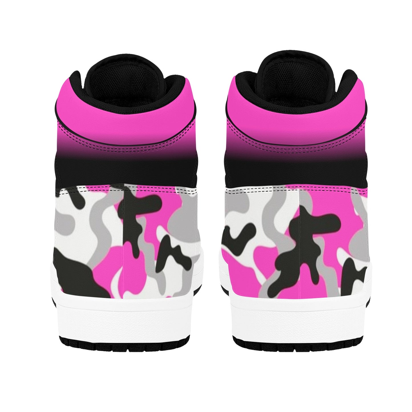 RR Pink Camo Hightop Top Sneakers