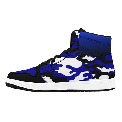 RR Royal Blue Camo High Top Sneakers