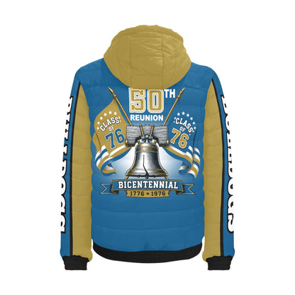 Savannah Bulldogs Lightweight Quilted Hooded Bomber Jacket