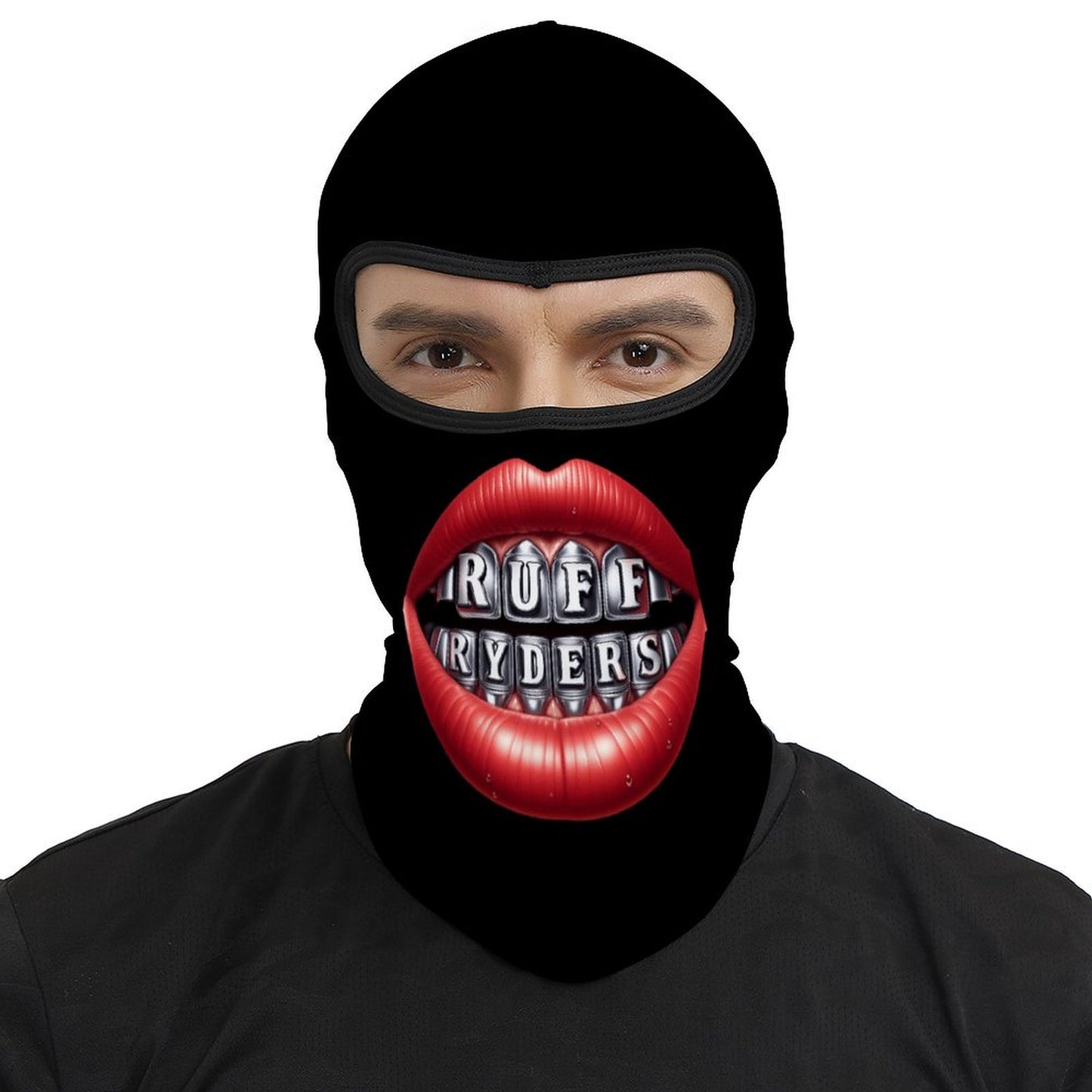 RR Full Mask Red Lips & Grillz