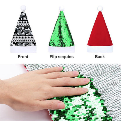 RR Christmas Color Changing Sequin Hat - Camo Xmas