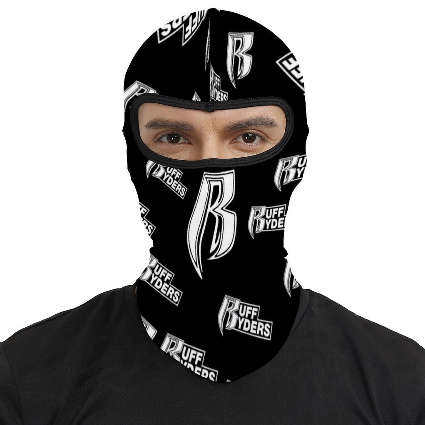 RR Full Mask Blk/Wht Bandana